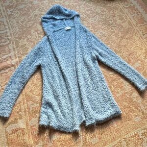 Super soft & cozy Mia & Tess Blue Hooded Women's Sweater